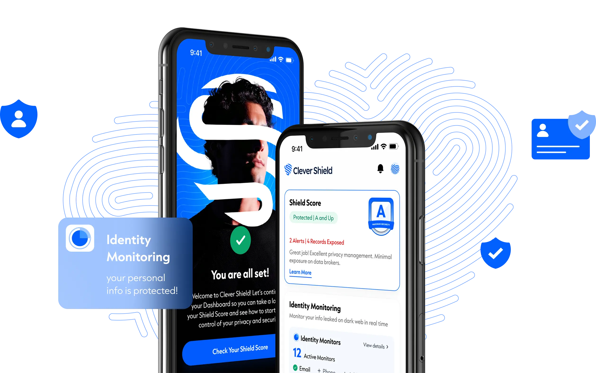CleverShield app protecting your identity